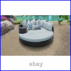Belle Circular Sun Bed Outdoor Wicker Patio Furniture in Spa