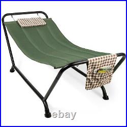 Best Choice Products Outdoor Patio Hammock Bed with Stand, Pillow Storage Pocket