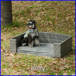 Dog Bed Pet Enclosures Outdoor Furniture Patio Seasonal PE Wicker Bed With