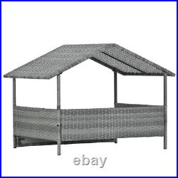 Dog Bed, Pet Enclosures, Outdoor Furniture, Patio Seasonal PE Wicker Bed With