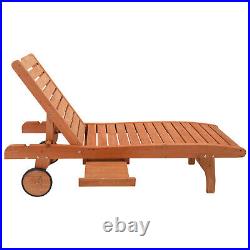 Outdoor Garden Fir With Wheels And Drawer Two-Speed Adjustment Garden Wooden Bed