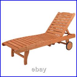 Outdoor Garden Fir With Wheels And Drawer Two-Speed Adjustment Garden Wooden Bed