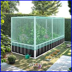 Outdoor Garden Raised Garden Bed 5.7' x 3' x 3' Net Mesh Anti Bug Patio Planter