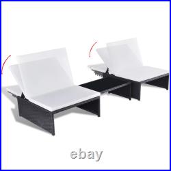 Outdoor Sun Bed Daybed Cushion Recliner Garden Table Chair Set Patio Furniture