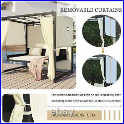 Outdoor Swing Bed Garden or Outdoor Patio Adjustable Furniture Style 2-3 People