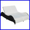 Patio Lounge Chairs Outdoor Double Sunloungers Sunbeds Poly Rattan vidaXL