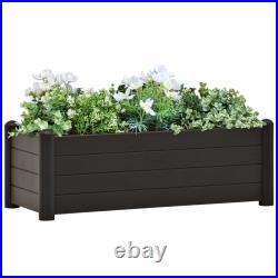 Planter Flower Box Raised Flower Bed Outdoor Planter for Patio Lawn vidaXL