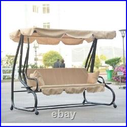 Quality Outdoor Canopy Swing Patio Porch Shade Deck Bed in Sand FREE SHIPPING