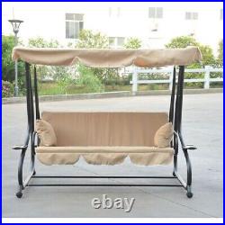 Quality Outdoor Canopy Swing Patio Porch Shade Deck Bed in Sand FREE SHIPPING