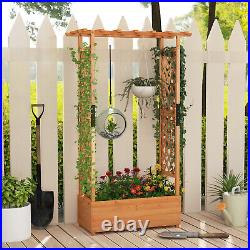 Raised Garden Bed Vertical Plant Container for Vine Climbing Plant Flower