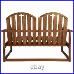 Solid Acacia Wood Garden Bench 43.3 Outdoor Patio Lounge Bed Seating