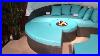 Turquoise Os2117 Outdoor Patio Sectional Sofa Canopy Daybed