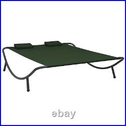 VidaXL Outdoor Lounge Bed Fabric Green