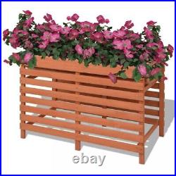 Wooden Planter Garden Raised Bed Outdoor Patio Vegetable Flower Box for Backyard